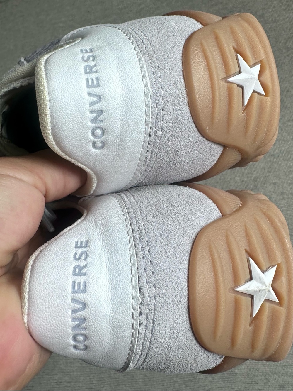NWT Converse Point Star Low Top Sneakers Light Purple Suede Gum Sole Mens 11.5. - Picture 6 of 9